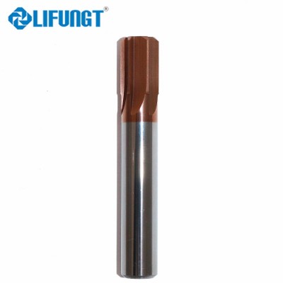 customized tungsten carbide 6 flutes coating reamer