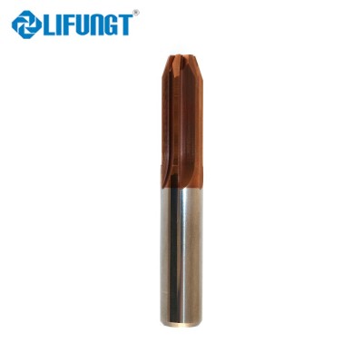 custom made 6 flutes soild carbide reamer with coating